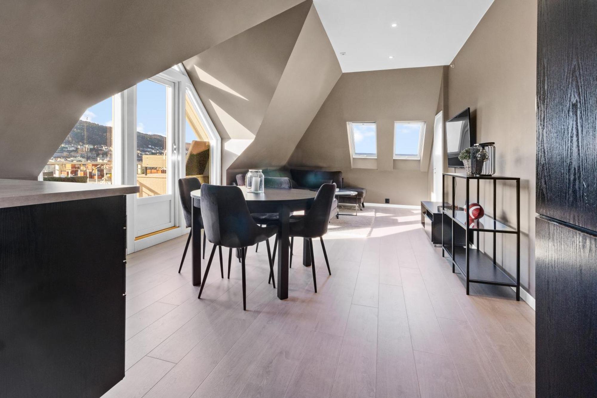 Penthouse Apartment In Bergen Exteriör bild