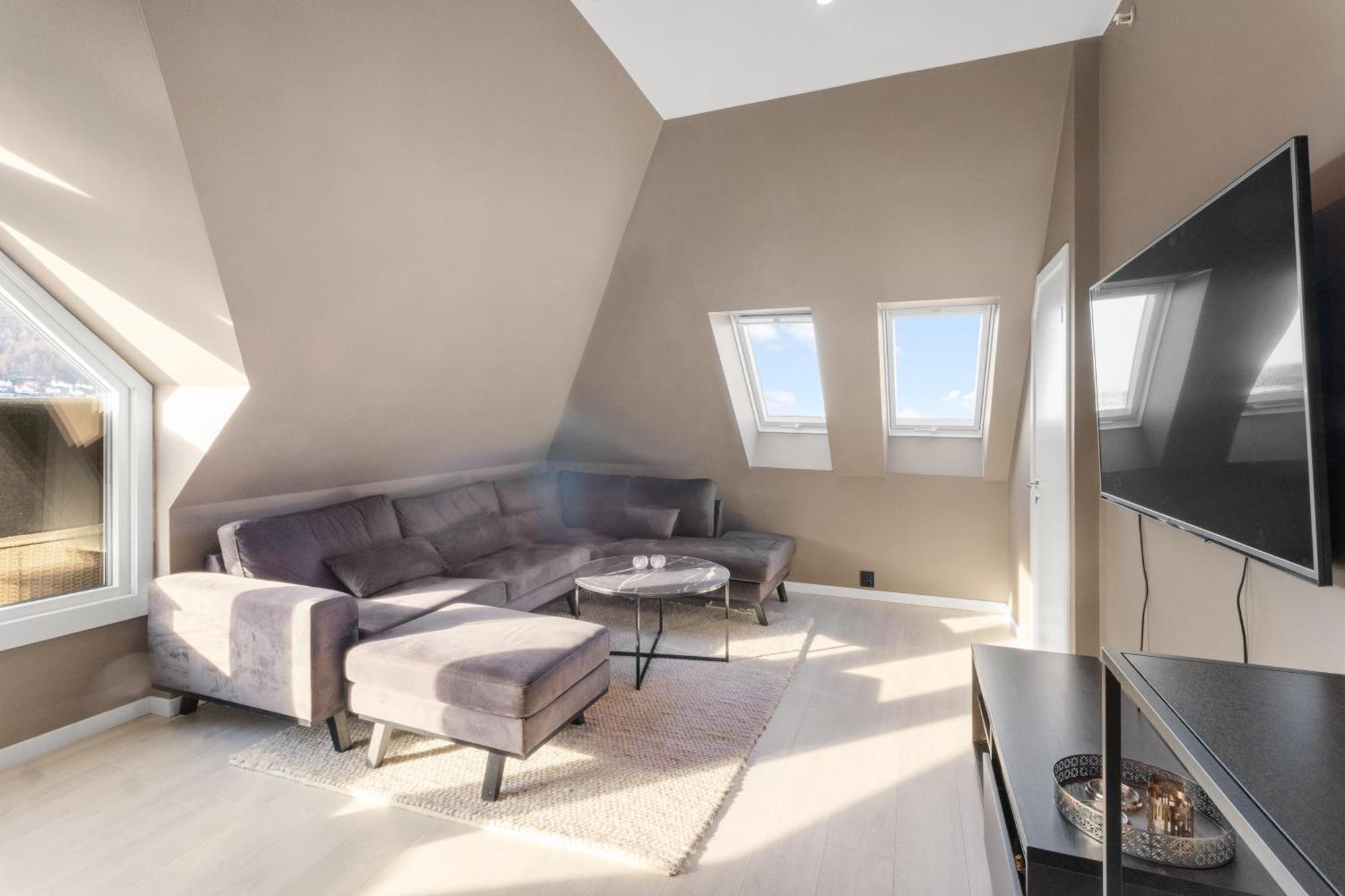 Penthouse Apartment In Bergen Exteriör bild
